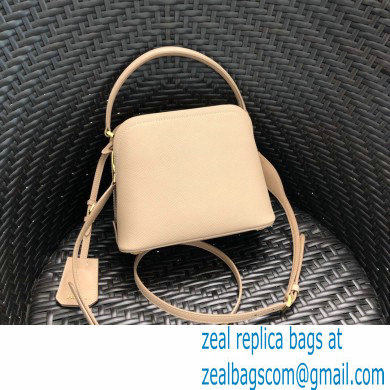 Prada Micro Saffiano Leather Matinee Bag 1BA286 Beige 2020 - Click Image to Close