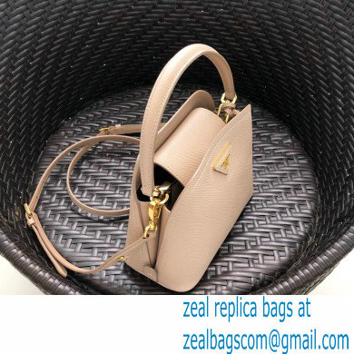 Prada Micro Saffiano Leather Matinee Bag 1BA286 Beige 2020