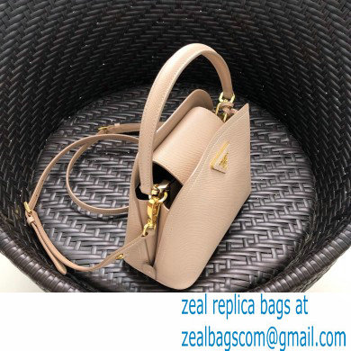 Prada Micro Saffiano Leather Matinee Bag 1BA286 Beige 2020 - Click Image to Close