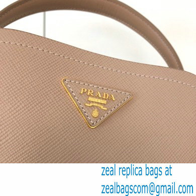 Prada Micro Saffiano Leather Matinee Bag 1BA286 Beige 2020