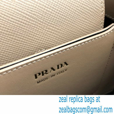 Prada Micro Saffiano Leather Matinee Bag 1BA286 Beige 2020 - Click Image to Close