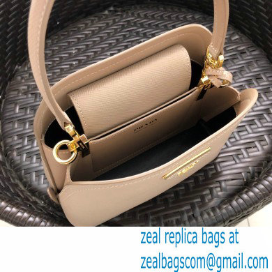 Prada Micro Saffiano Leather Matinee Bag 1BA286 Beige 2020