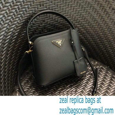 Prada Micro Saffiano Leather Matinee Bag 1BA286 Black 2020