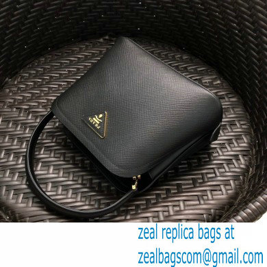 Prada Micro Saffiano Leather Matinee Bag 1BA286 Black 2020