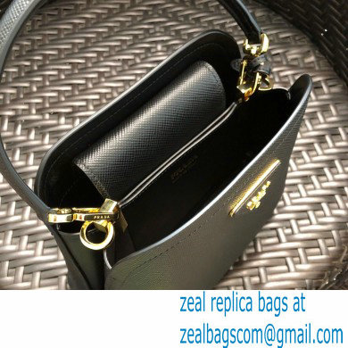 Prada Micro Saffiano Leather Matinee Bag 1BA286 Black 2020