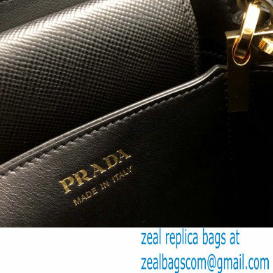 Prada Micro Saffiano Leather Matinee Bag 1BA286 Black 2020