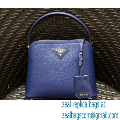 Prada Micro Saffiano Leather Matinee Bag 1BA286 Blue 2020