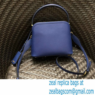 Prada Micro Saffiano Leather Matinee Bag 1BA286 Blue 2020