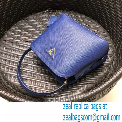 Prada Micro Saffiano Leather Matinee Bag 1BA286 Blue 2020