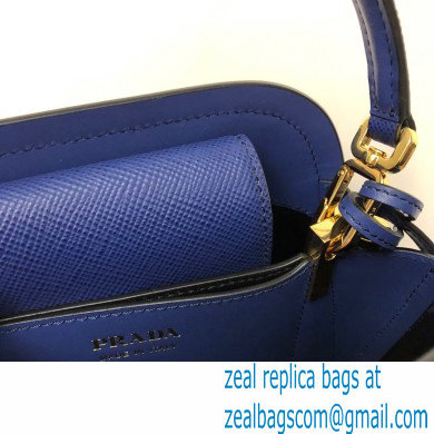 Prada Micro Saffiano Leather Matinee Bag 1BA286 Blue 2020