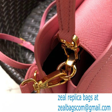 Prada Micro Saffiano Leather Matinee Bag 1BA286 Pink 2020