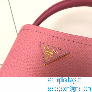 Prada Micro Saffiano Leather Matinee Bag 1BA286 Pink 2020