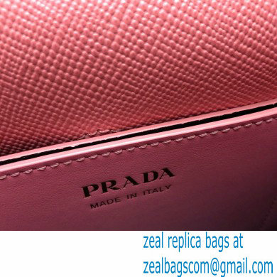 Prada Micro Saffiano Leather Matinee Bag 1BA286 Pink 2020