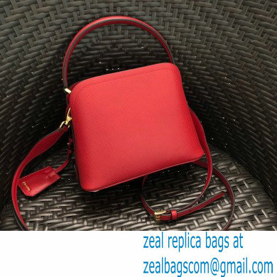Prada Micro Saffiano Leather Matinee Bag 1BA286 Red 2020 - Click Image to Close