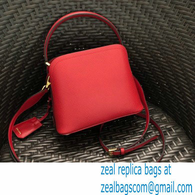 Prada Micro Saffiano Leather Matinee Bag 1BA286 Red 2020