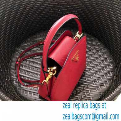 Prada Micro Saffiano Leather Matinee Bag 1BA286 Red 2020