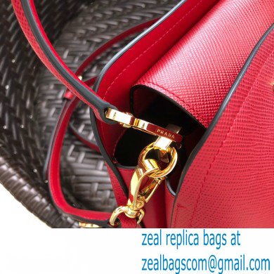 Prada Micro Saffiano Leather Matinee Bag 1BA286 Red 2020 - Click Image to Close