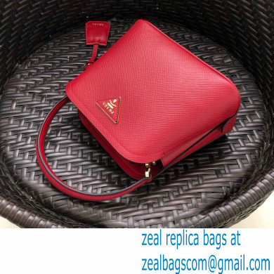 Prada Micro Saffiano Leather Matinee Bag 1BA286 Red 2020