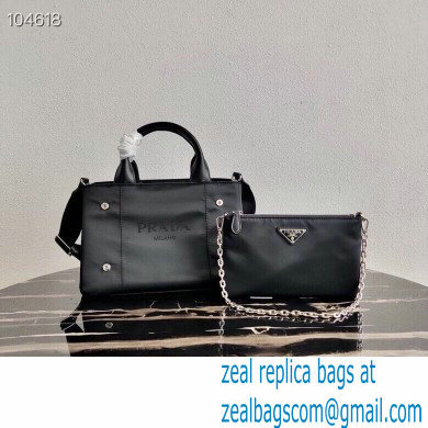 Prada Nylon Tote Bag with Detachable Pouch 1BG364 2020 - Click Image to Close
