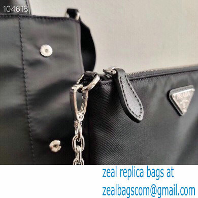Prada Nylon Tote Bag with Detachable Pouch 1BG364 2020 - Click Image to Close