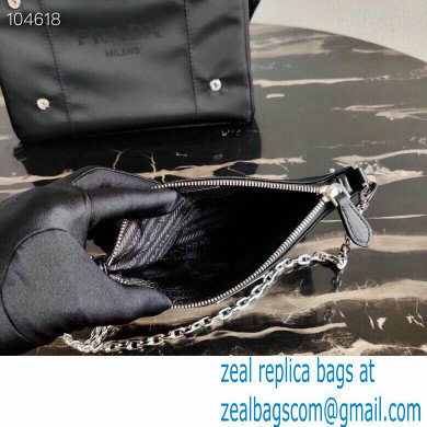 Prada Nylon Tote Bag with Detachable Pouch 1BG364 2020