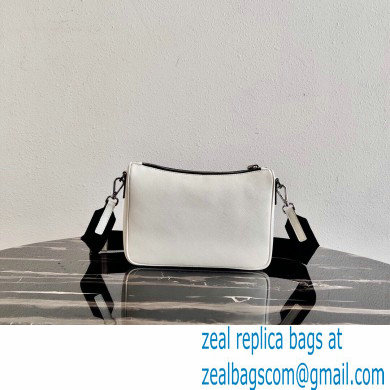 Prada Saffiano Leather Cross-Body Bag 2VH113 White with Strap 2020