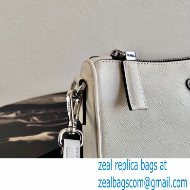 Prada Saffiano Leather Cross-Body Bag 2VH113 White with Strap 2020 - Click Image to Close