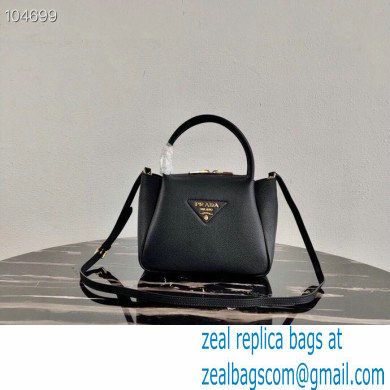 Prada Small Leather HandBag 1BC145 Black 2020