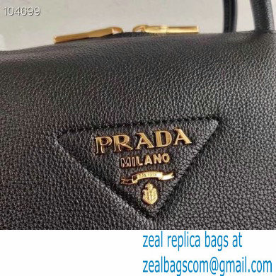 Prada Small Leather HandBag 1BC145 Black 2020