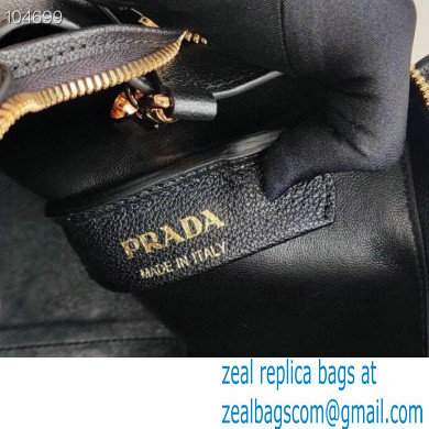 Prada Small Leather HandBag 1BC145 Black 2020