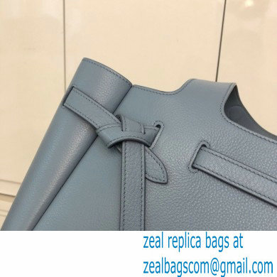 Prada Soft Leather Tote Bag with Drawstring Closure 1BG339 Baby Blue 2020 - Click Image to Close