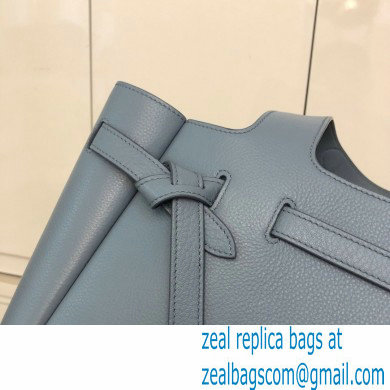 Prada Soft Leather Tote Bag with Drawstring Closure 1BG339 Baby Blue 2020