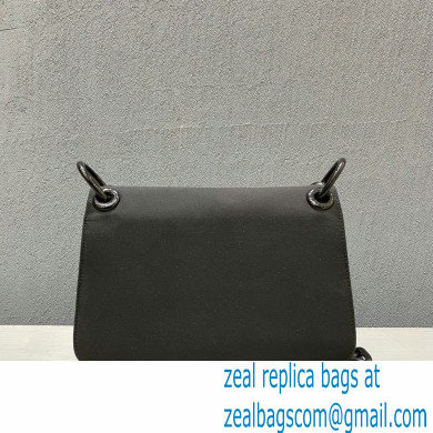 Prada Vintage Chain Shoulder Bag 6671 Fabric Black 2020