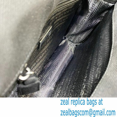 Prada Vintage Chain Shoulder Bag 6671 Fabric Black 2020