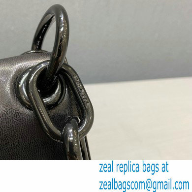 Prada Vintage Chain Shoulder Bag 6671 Leather Black 2020