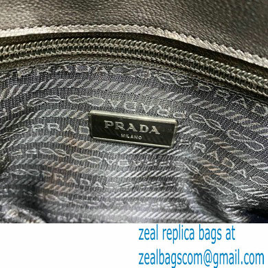 Prada Vintage Chain Shoulder Bag 6671 Leather Black 2020