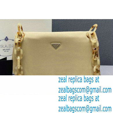 Prada Vintage Chain Shoulder Bag 6690 Fabric Beige 2020