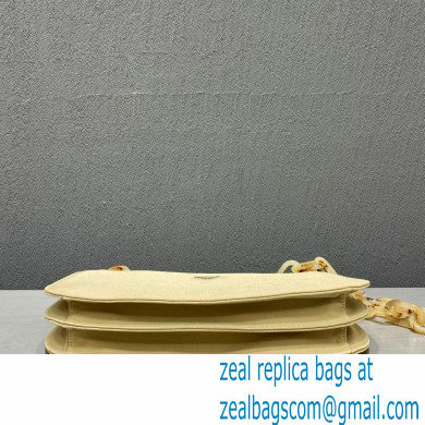 Prada Vintage Chain Shoulder Bag 6690 Fabric Beige 2020