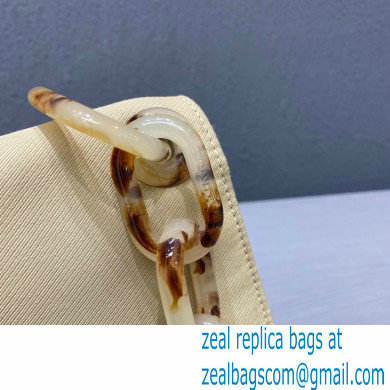 Prada Vintage Chain Shoulder Bag 6690 Fabric Beige 2020