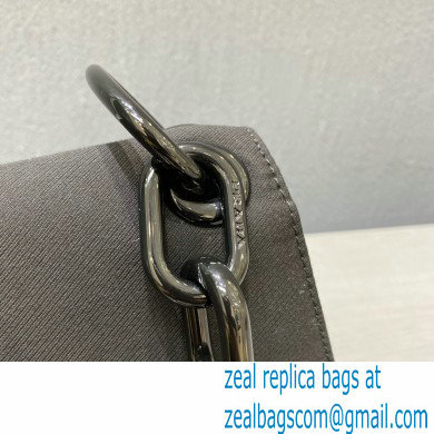 Prada Vintage Chain Shoulder Bag 6690 Fabric Black 2020