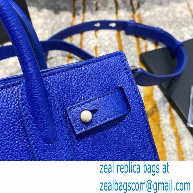 Saint Laurent Classic Nano Sac De Jour Bag in Grained Leather 466283 Blue