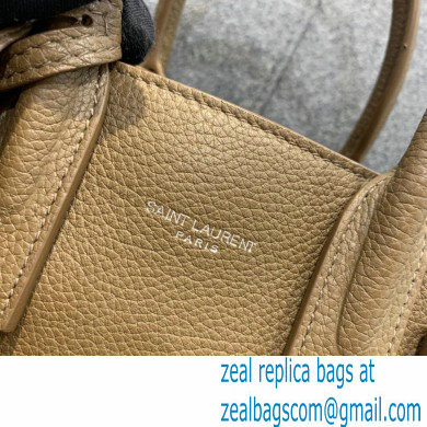 Saint Laurent Classic Nano Sac De Jour Bag in Grained Leather 466283 Light Brown