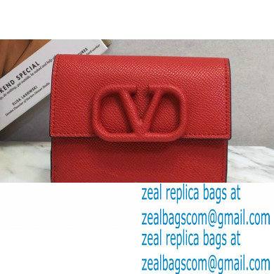 Valentino Compact VSLING Calfskin Wallet Red 2020 - Click Image to Close