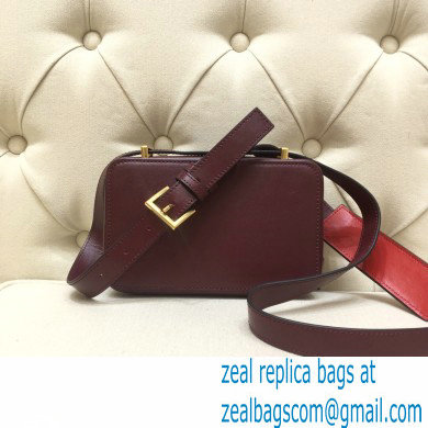 Valentino VSLING Calfskin Camera Bag Burgundy 2020