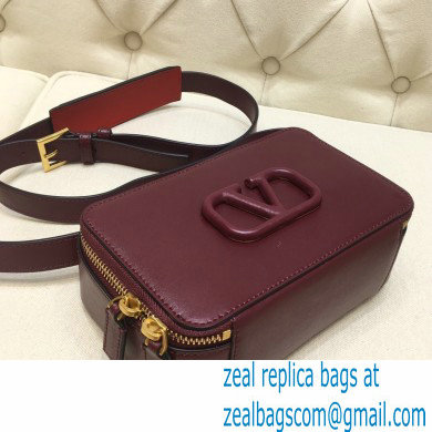 Valentino VSLING Calfskin Camera Bag Burgundy 2020