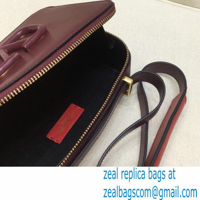 Valentino VSLING Calfskin Camera Bag Burgundy 2020