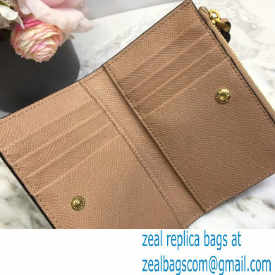 Valentino VSLING Calfskin Cardholder Nude with Zipper 2020