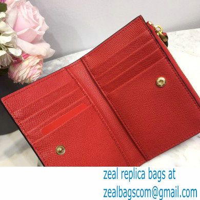 Valentino VSLING Calfskin Cardholder Red with Zipper 2020