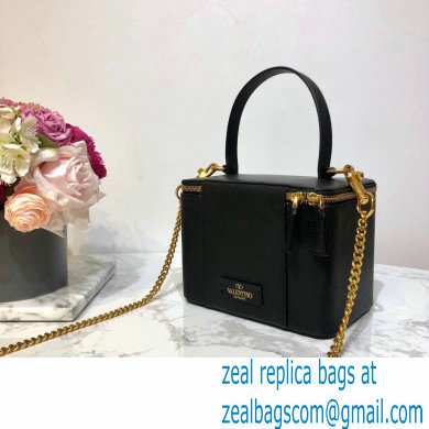 Valentino VSLING Calfskin Vanity Case Bag Black 2020