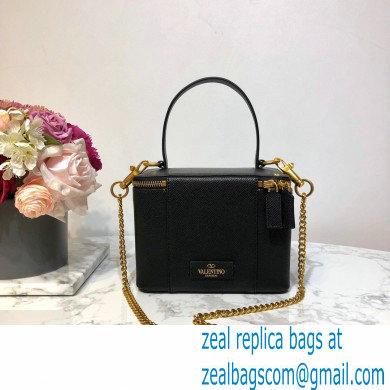 Valentino VSLING Calfskin Vanity Case Bag Black 2020